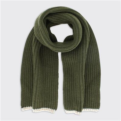 Men’s Ribbed Scarf - Khaki