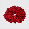 Ruffle Satin Sceunchie - Scarlet