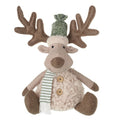 Heaven Sends Sitting Reindeer In Stripe Green Scarf
