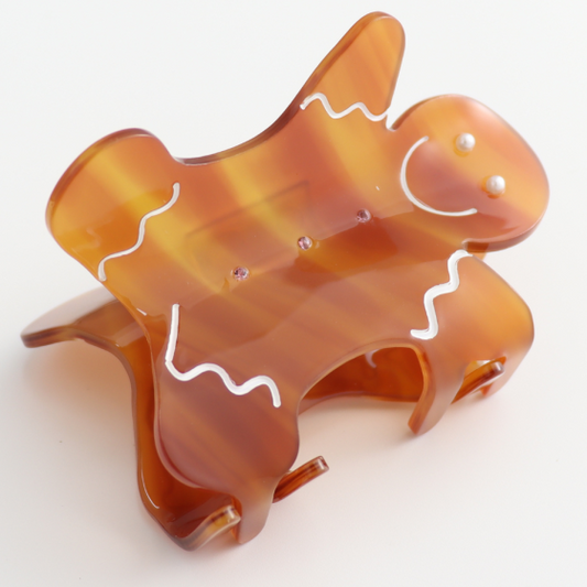 Pure Fashions Gingerbread Man Hair Claw Clip