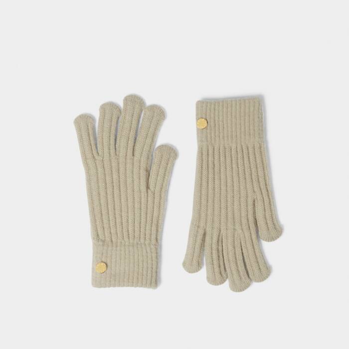 Katie Loxton Chunky Knit Gloves Sand