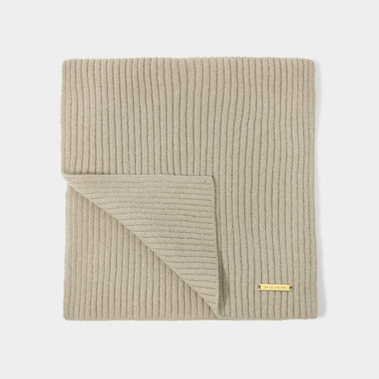 Katie Loxton Chunky Knit Scarf Sand