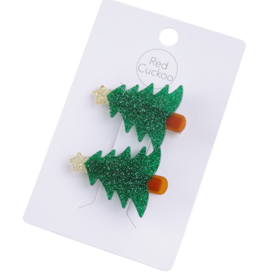 Pure Fashions Christmas Hair Clips Twin Pack