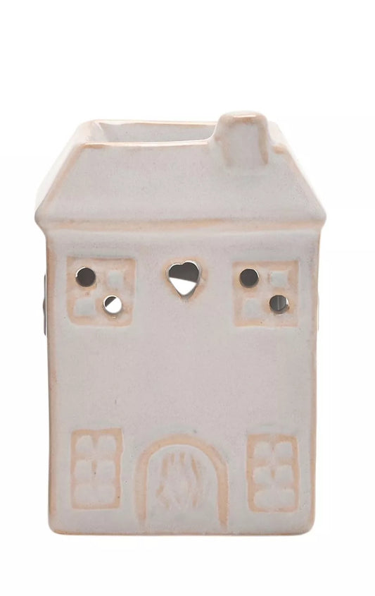 Widdops Hestia Ceramic House Shaped Wax Melt Burner White
