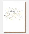 Caroline Gardener Confetti Christening Card