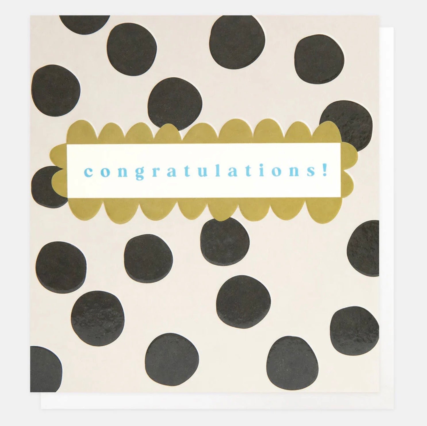 Caroline Gardener Mono Spot Congratulations Greeting Card
