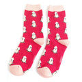 Cute Penguins Dark Red