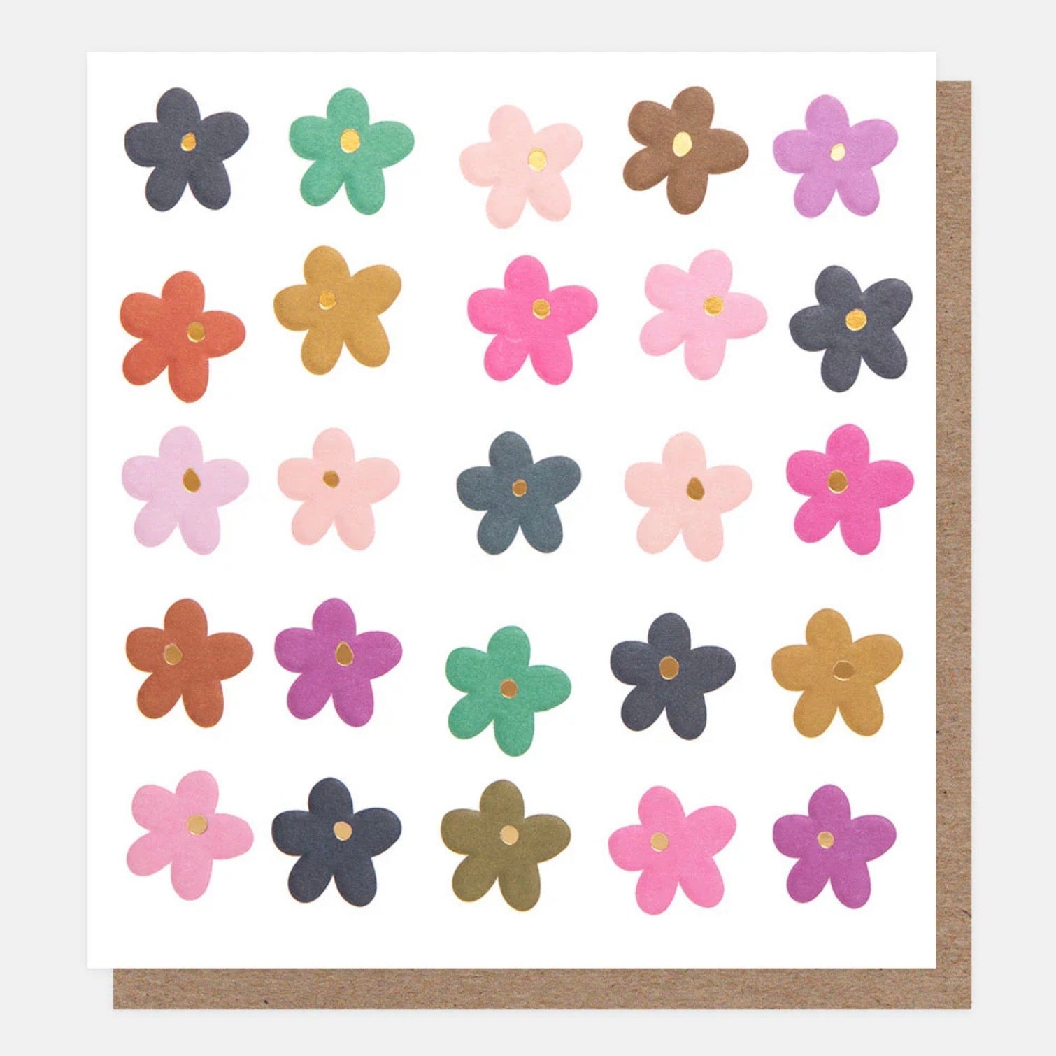 Caroline Gardener Blank Flowers Greeting Card