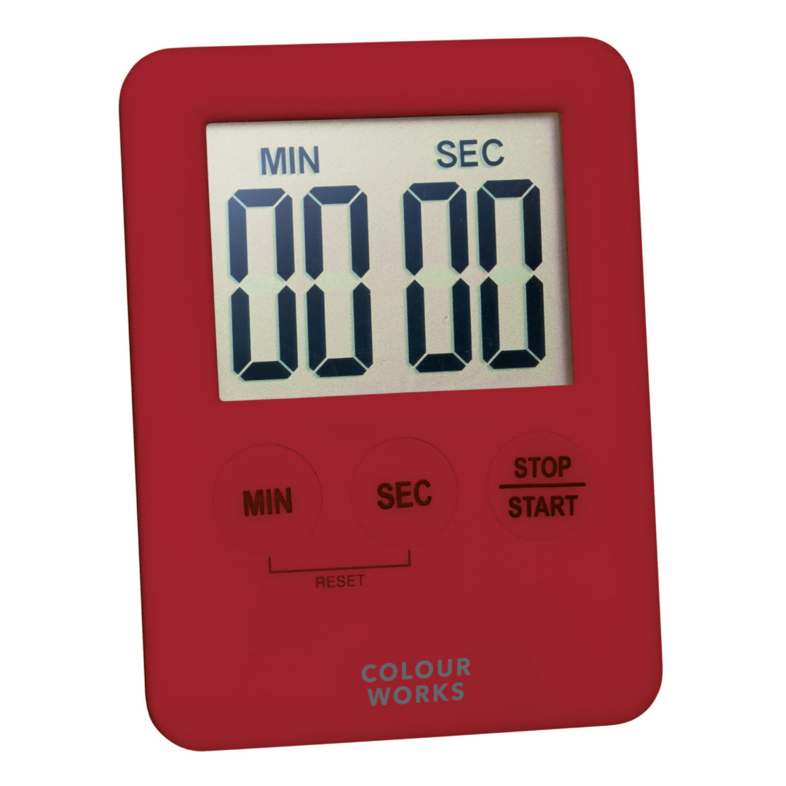 Colourworks Magnetic Digital Timer: Red