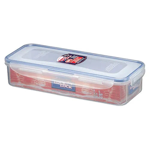 LocknLock Bacon Box Rectangular Storage Container With Freshness Tray 1L