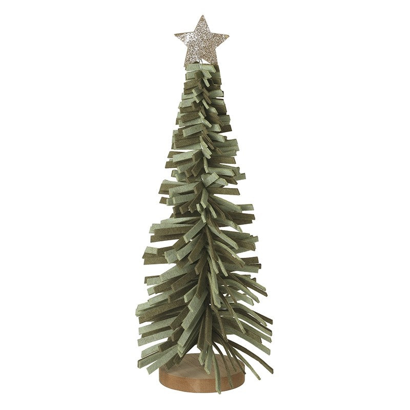 Heaven Sends Felt Christmas Tree With Star Green