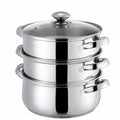 Judge Essentials Steamer 3 Tier Glass Lid 24cm