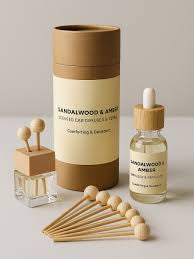 Rosy Roo Scented Car Diffuser And Refill Set Sandalwood And Amber