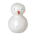 Heaven Sends Ceramic Snowman Ornament White