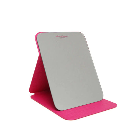 Alice Wheeler Hot Pink Folding Travel Mirror