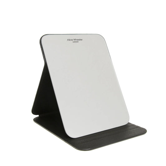 Alice Wheeler Navy Blue Folding Travel Mirror