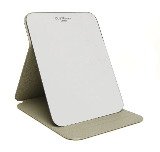 Alice Wheeler Pistachio Folding Travel Mirror