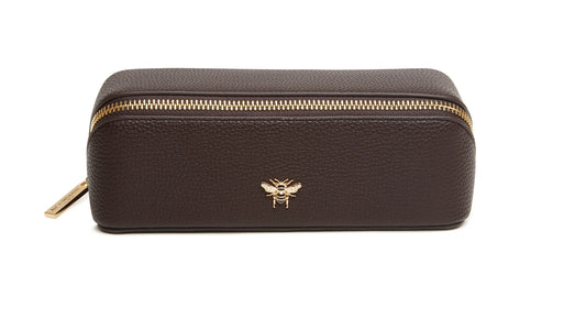 Alice Wheeler Chocolate Train Case Small