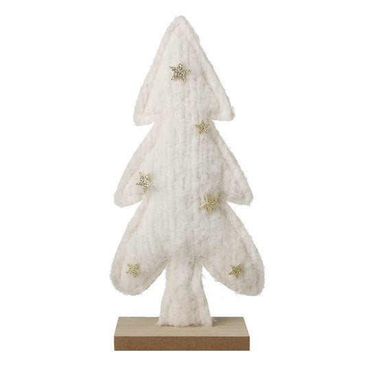 Heaven Sends Cream Felt Tree Decoration With Stand