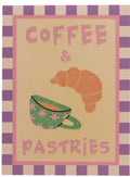 Apple To Pears Diamond Art Canvas Craft Set - Coffee and Pastries