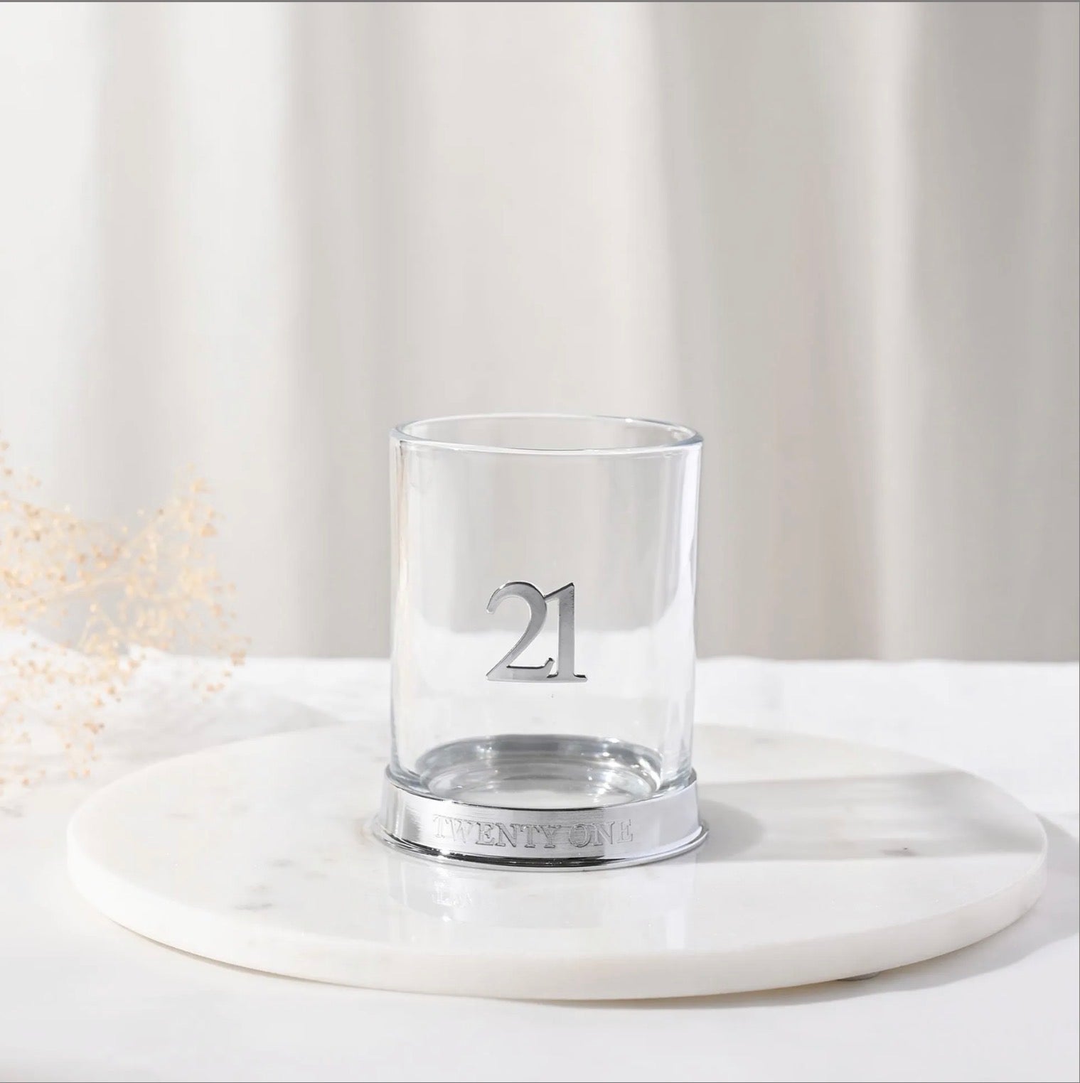 Milestones 3D Number Whisky Glass - 21