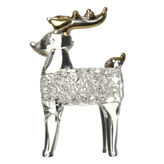 Heaven Sends Glass Hanging Reindeer