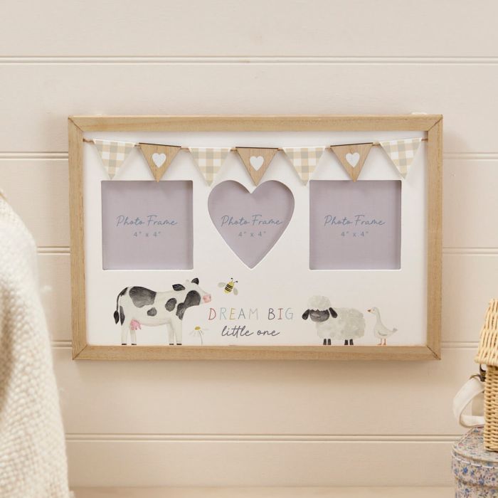 Mini Farm Wooden Frame Dream Big Little One