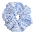 Pure Fashion Checks Scrunchie Blue