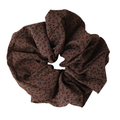 Pure Fashions Leopard Print Scrunchie Brown