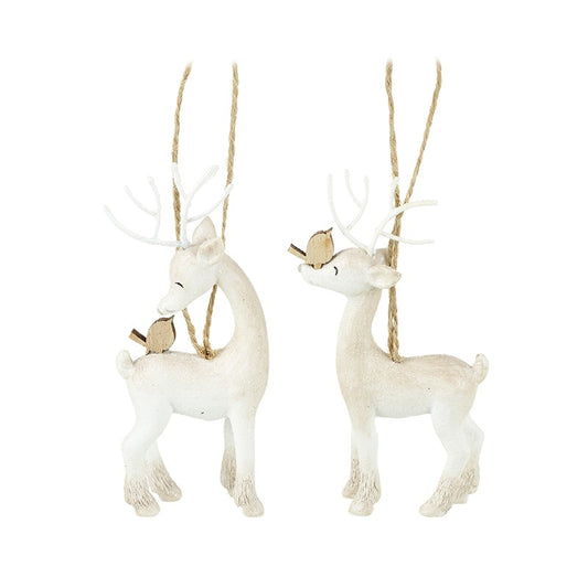 Heaven Sends Hanging Resin Reindeer