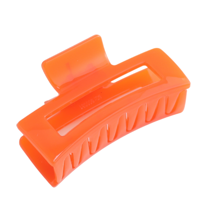 Pure Fashions Rectangle Hair Claw Clip Orange