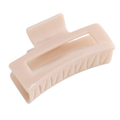 Pure Fashions Rectangle Hair Claw Clip Ivory