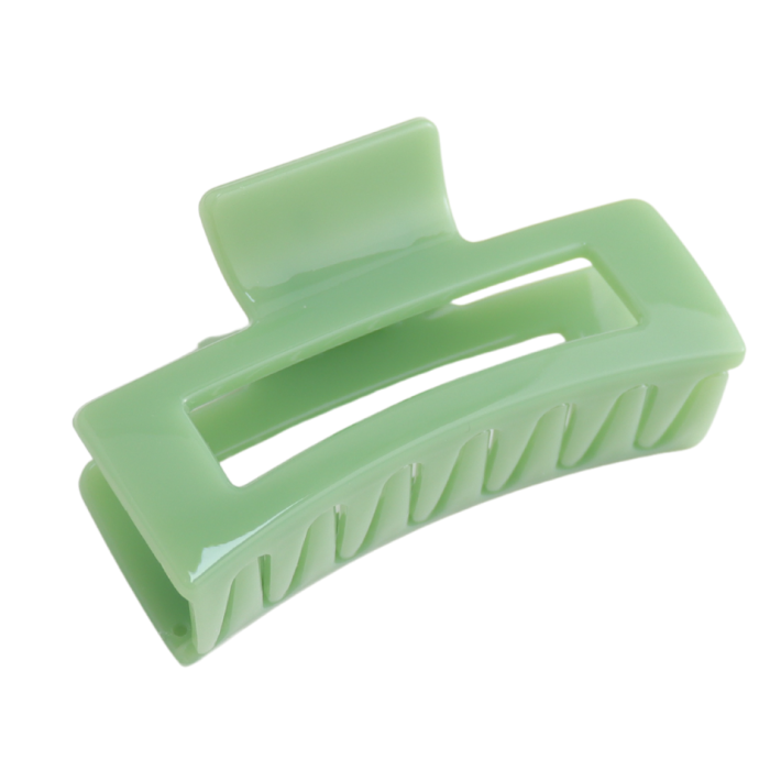 Pure Fashions Rectangle Hair Claw Clip Moss