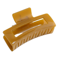Pure Fashions Rectangle Hair Claw Clip Mustard