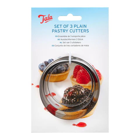 Tala Pastry Cutters Plain Stainless Steel  Set of 3