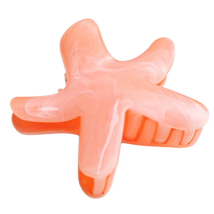 Pure Fashions Starfish Claw Clip Coral