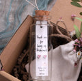 Attic Creations Message Bottle Bridesmaid Thank You Pink Heart Earrings