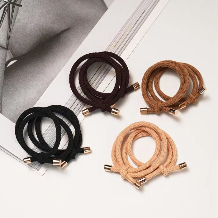 Red Cuckoo Knot Elastic Hair Tie