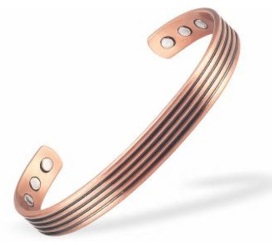 Byzantium Magnetic Bracelet Parallel Lines Imprint