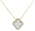 Byzantium Clover Necklace White