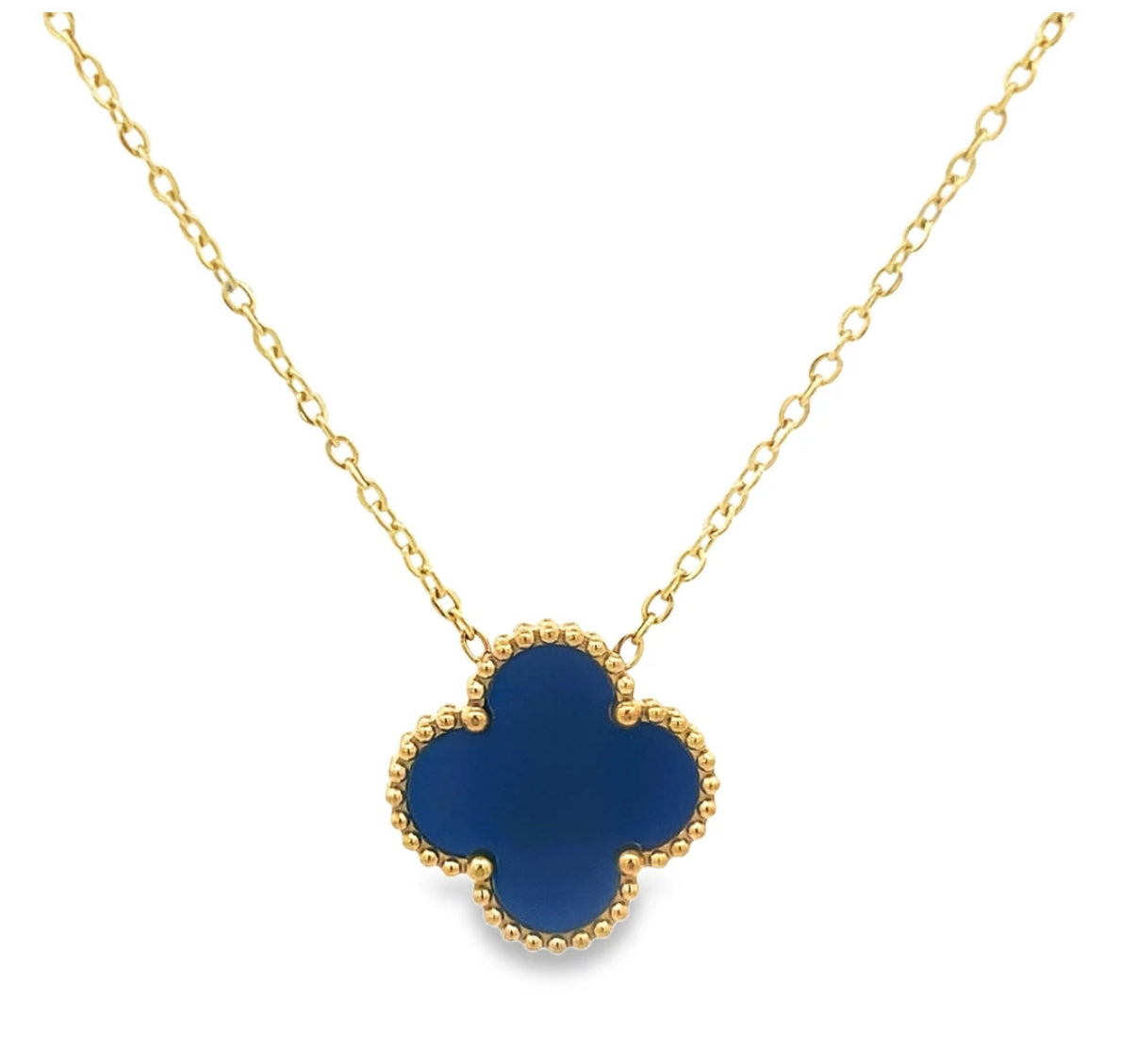 Byzantium Clover Pendant Royal Blue