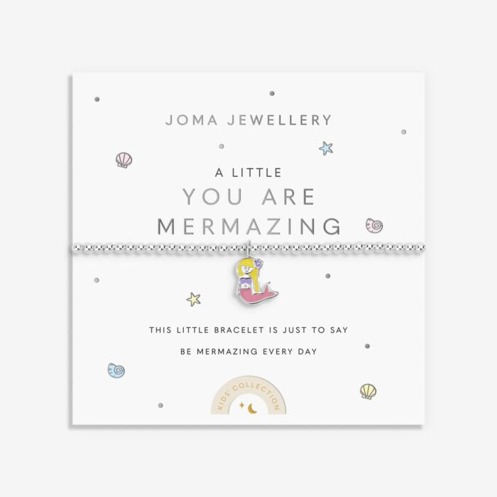 Joma Jewellery Kids' A Little You Are Mermazing Silver Plated Bracelet