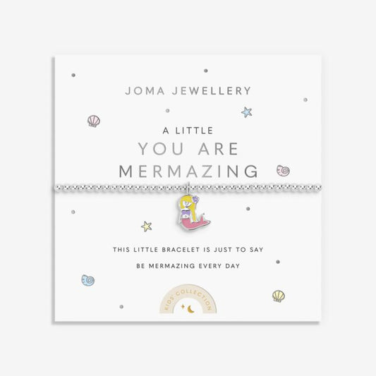 Joma Jewellery Kids' A Little You Are Mermazing Silver Plated Bracelet