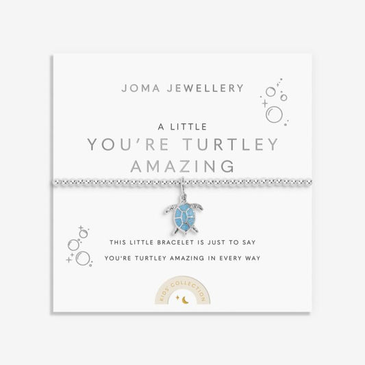 Joma Jewellery Kids' A Little You'Re Turtley Amazing Silver Plated Bracelet