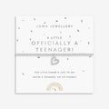 Joma Jewellery Kids' A Little Officially A Teenager Silver Plated Bracelet