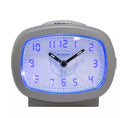 Hometime Quartz Beep Alarm Clock Silver