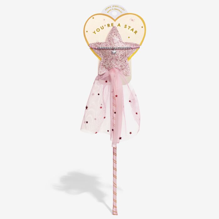 Joma Jewellery Kids' Wand Gift Set You're A Star Silver Plated Bracelet