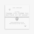 Joma Jewellery A Little thank You From the Bottom Of My Heart Silver Plated Bracelet
