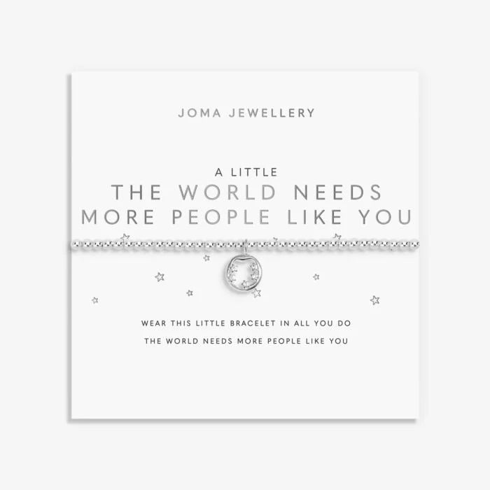 Joma Jewellery A Little the World Needs More People Like You Silver Plated Bracelet