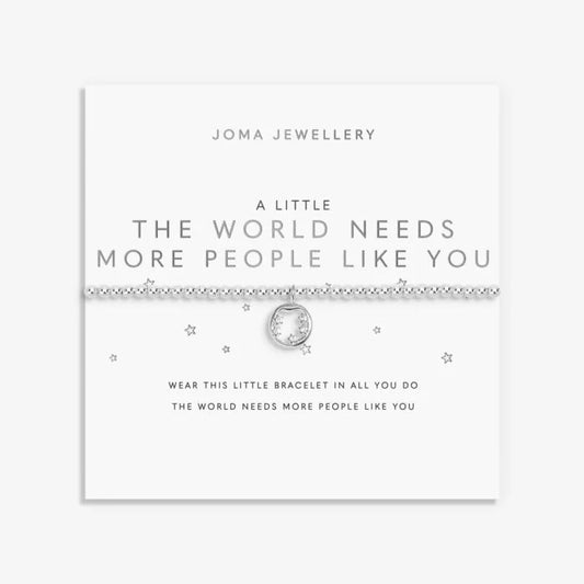Joma Jewellery A Little the World Needs More People Like You Silver Plated Bracelet
